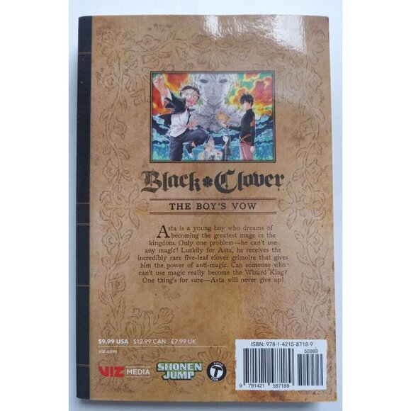 Black Clover Vol. 1 Manga Yūki Tabata 2015 VG+ - Picture 2 of 2